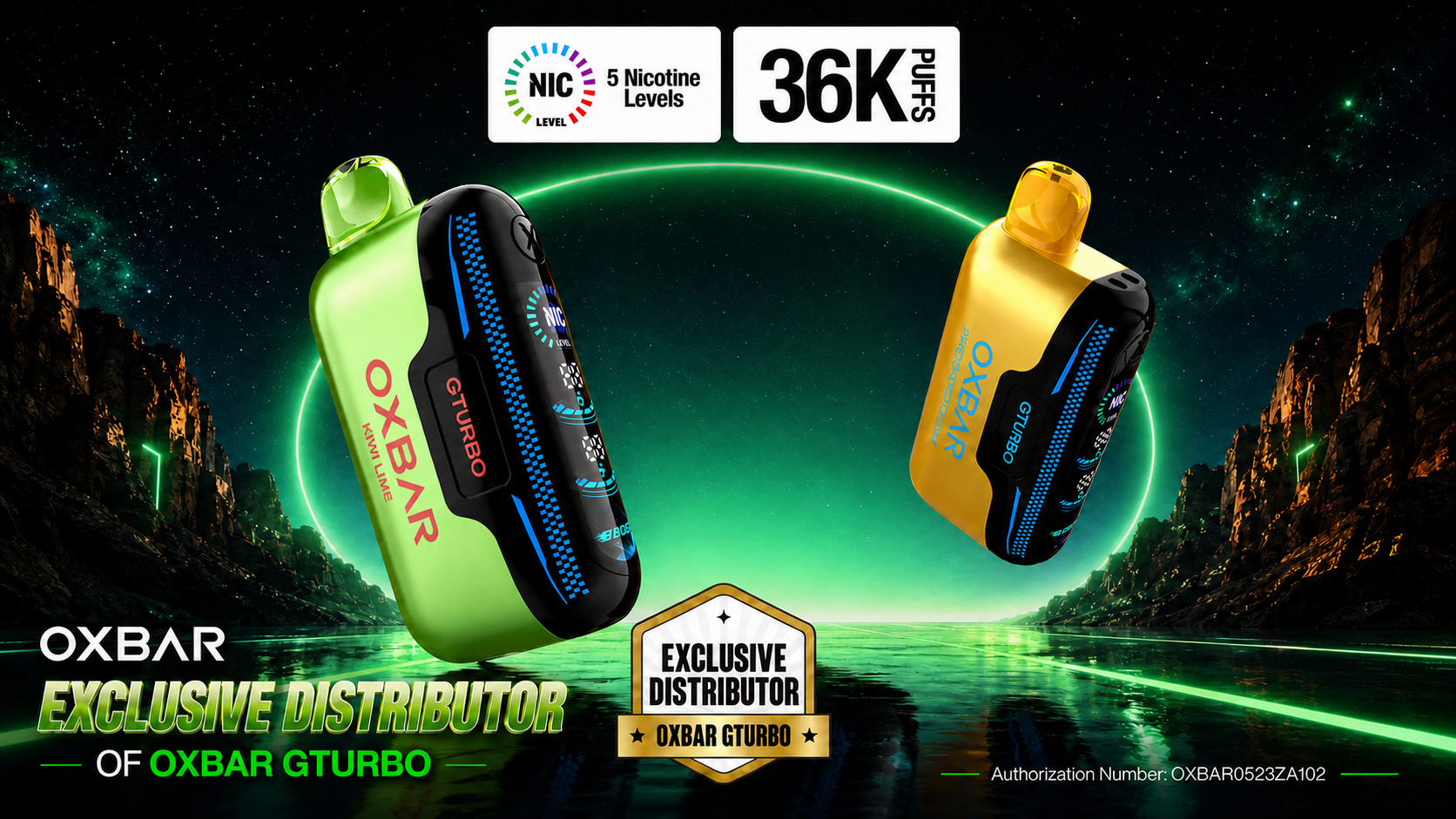OXBAR GTURBO disposable vapes — exclusive distributor